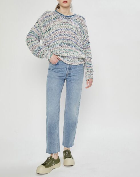 Pull en grosse maille Allen multicolore