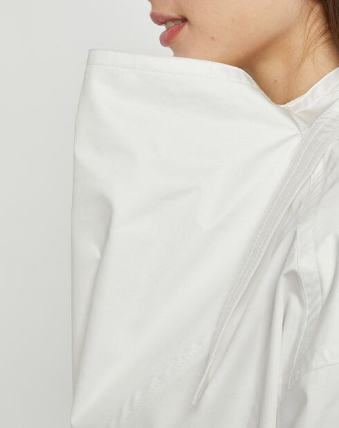 Veste longue à enfiler Friso blanche