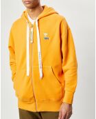 Sweat à capuche zippé Oversized orange