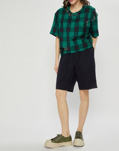 Top Buffalo Check à carreaux vert