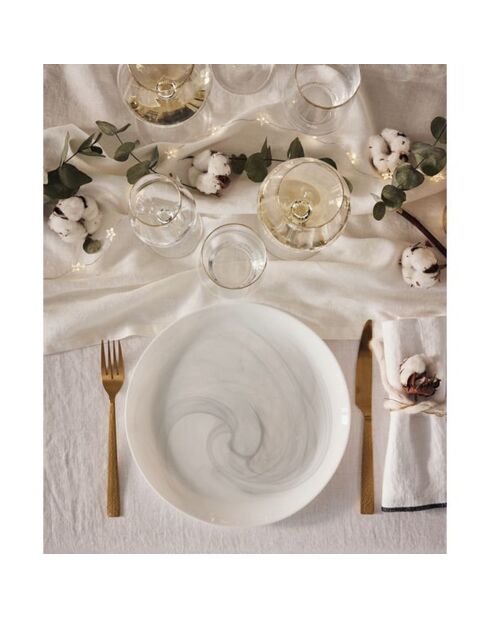 16 verres Ultime Bord transparent bord doré