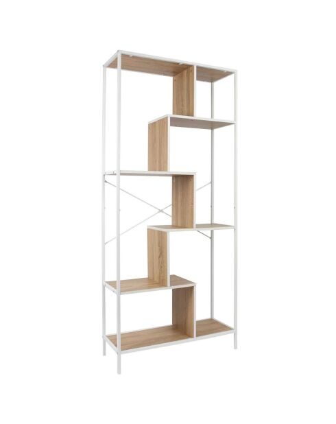 Etagère edison blanche - 80x30x180 cm