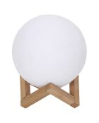 Lámpara táctil 3D redonda con forma de luna - D.15 cm