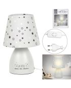 Lampe de chevet grise