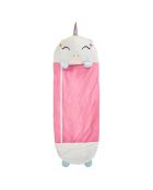 Sac de couchage convertible licorne blanc/rose - 130x50 cm