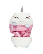 Sac de couchage convertible licorne blanc/rose - 130x50 cm