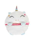 Sac de couchage convertible licorne blanc/rose - 130x50 cm