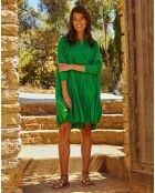 Robe mi-longue Kali verte