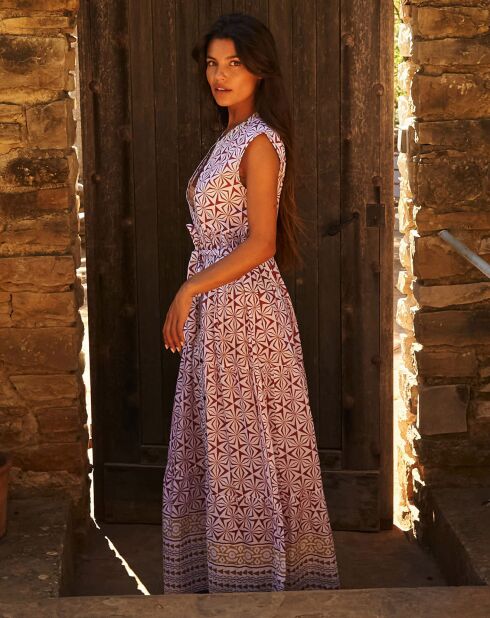 Robe longue Salina rouge