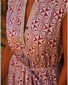 Robe longue Salina rouge