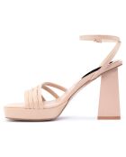 Sandales Joy rose pâle - Talon 9 cm