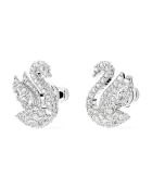 Boucles d'oreilles Iconic Swan argentées