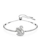 Jonc Swarovski Iconic Swan argenté