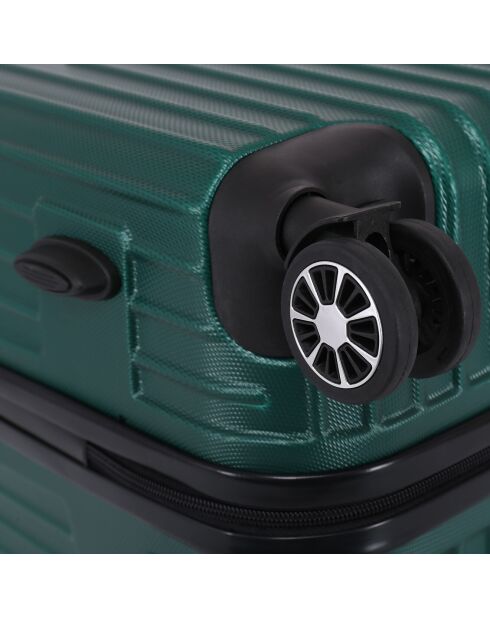 Maleta Long Stay 4 ruedas dobles 75 cm Enter verde caqui