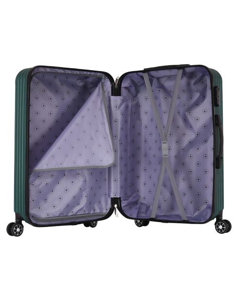 Valise Long Séjour 4 roues doubles 75 cm Enter vert kaki