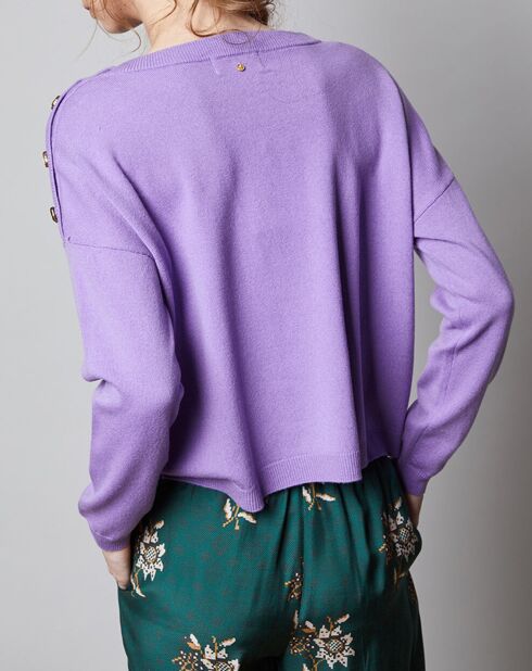 Pull en Laine Marianne violet