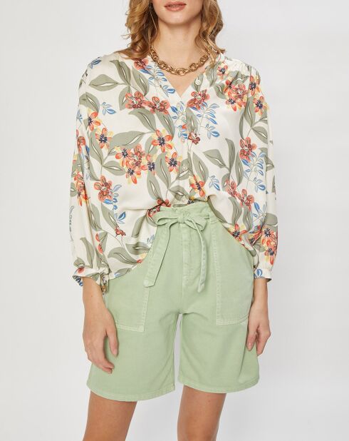 Chemise large Loumea kaki