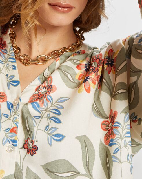 Camicia grande Loumea kaki