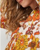 Robe courte Danae orange