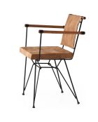 2 Chaises Penyez marron - 52x52x82 cm