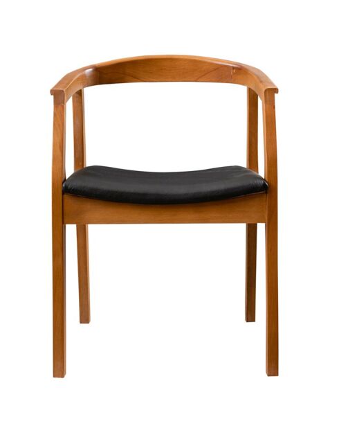 Chaise Albero noyer/noir - 50x70x53 cm