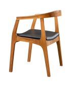 Chaise Albero noyer/noir - 50x70x53 cm