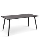 Table de jardin acier 180cm grise - 180x90x77 cm