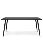 Table de jardin acier 180cm grise - 180x90x77 cm