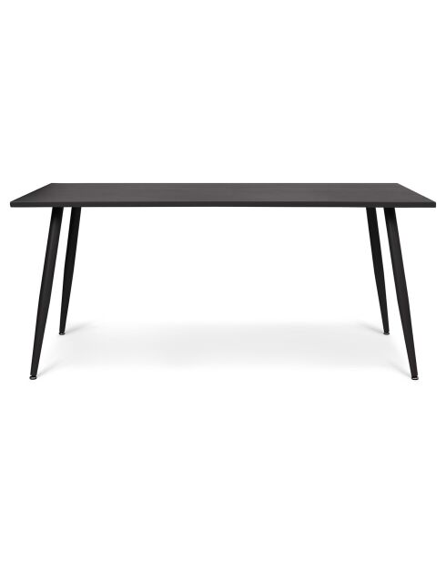 Table de jardin acier 180cm grise - 180x90x77 cm