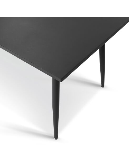 Table de jardin acier 180cm grise - 180x90x77 cm