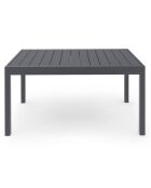 Table de jardin extensible en polywood 135-270cm gris anthracite - 135/270x80x73 cm