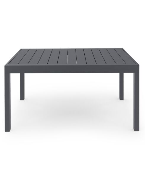 Table de jardin extensible en polywood 135-270cm gris anthracite - 135/270x80x73 cm