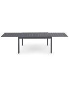 Table de jardin extensible en polywood 135-270cm gris anthracite - 135/270x80x73 cm
