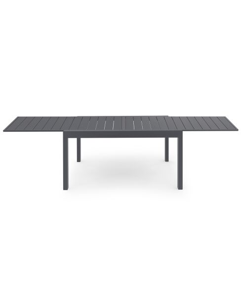 Table de jardin extensible en polywood 135-270cm gris anthracite - 135/270x80x73 cm