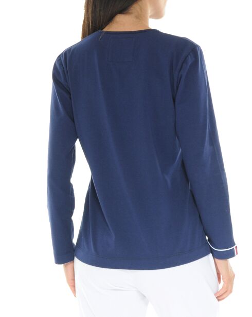 Haut manches longues Forezienne bleu marine