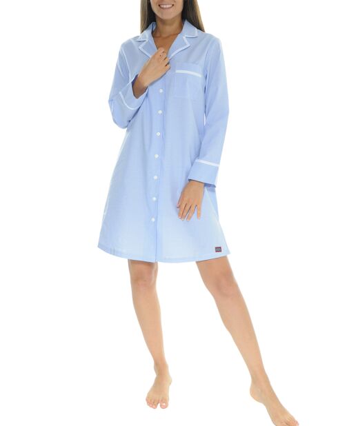 Liquette Boutonnee Stephanoise bleu ciel