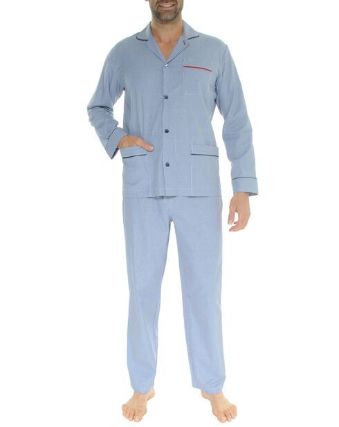 Pyjama Tailleur Precieux bleu marine