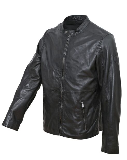 Veste en Cuir Max noire