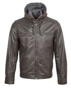 Veste en Cuir Joe marron