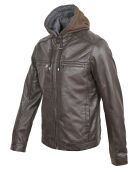 Veste en Cuir Joe marron