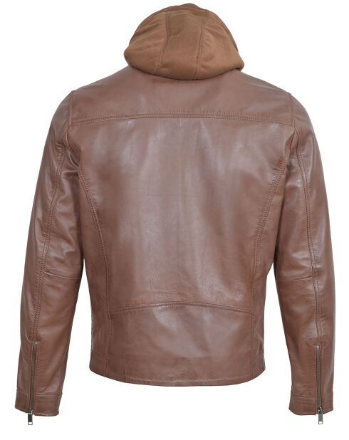 Veste en Cuir Joe cognac