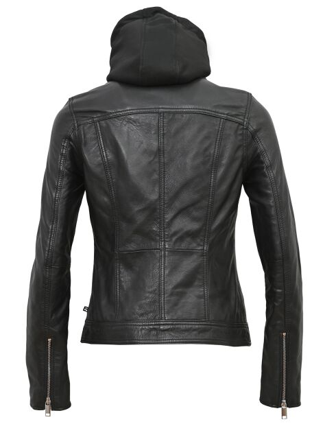 Veste en Cuir Paola noire