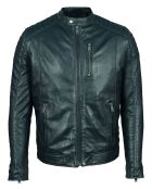 Chaqueta Marc de piel azul