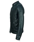 Chaqueta Marc de piel azul