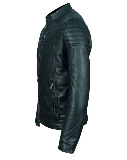 Veste en Cuir Marc bleue