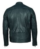 Chaqueta Marc de piel azul