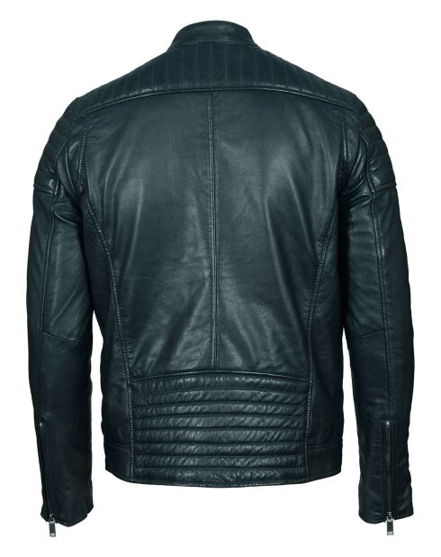 Veste en Cuir Marc bleue