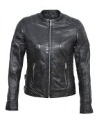 Veste en Cuir Margaret noire