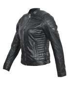 Veste en Cuir Margaret noire