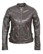 Veste en Cuir Margaret marron